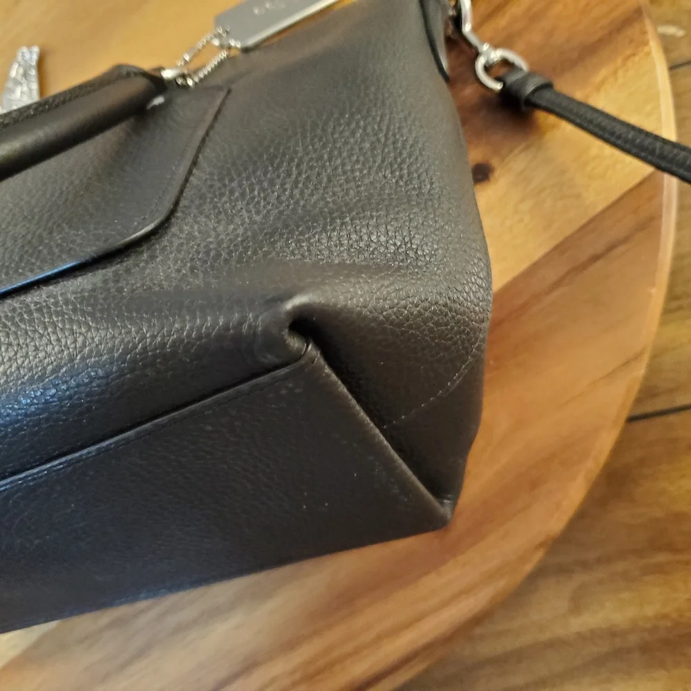 Coach Black Leather Satchel - Picture 4 of 10